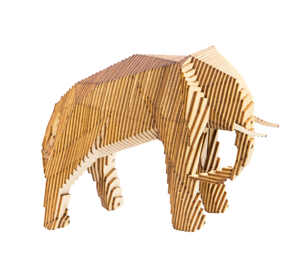 Деревянный конструктор Слон - фото 5653